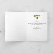 Cartes Pour Fêtes Annuelles Aquarelle Joyeux sapin de Noël Joyeux et lumineux (Intérieur)