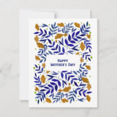 Cartes Pour Fêtes Annuelles Aquarelle magique Jardin Jaune Fête des mères (Devant)