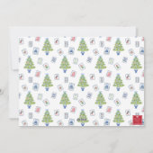 Cartes Pour Fêtes Annuelles Aquarelle Mahjong Christmas Tree Photo (Dos)