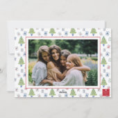 Cartes Pour Fêtes Annuelles Aquarelle Mahjong Christmas Tree Photo (Dos)