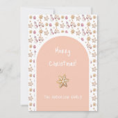 Cartes Pour Fêtes Annuelles Aquarelle mignonne Glowes d'hiver Cookies de moton (Devant)