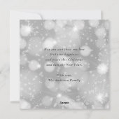 Cartes Pour Fêtes Annuelles Aquarelle mignonne Snowman Joyeux Noël (Dos)