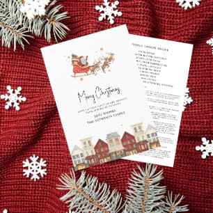 Cartes Pour Fêtes Annuelles Aquarelle moderne festive personnalisée