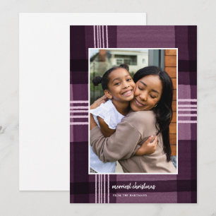 Cartes Pour Fêtes Annuelles Aquarelle moderne Platine Noël Photo