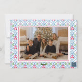 Cartes Pour Fêtes Annuelles Aquarelle Monogramme Chinoiserie Jar Crest Photo (Dos)