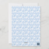 Cartes Pour Fêtes Annuelles Aquarelle Monogramme Initiale Reindeder Crest Phot (Dos)