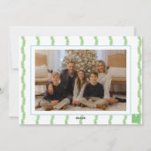 Cartes Pour Fêtes Annuelles Aquarelle Monogramme Première crête de la Nativité (Dos)