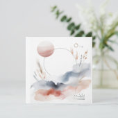 Cartes Pour Fêtes Annuelles Aquarelle Nature 02 (Debout devant)