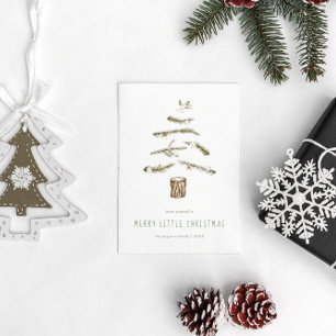 Cartes Pour Fêtes Annuelles Aquarelle Noël Arbre flottant vacances