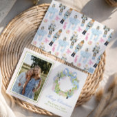 Cartes Pour Fêtes Annuelles Aquarelle Noël Casse-noisette photo