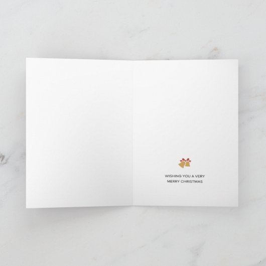 Cartes Pour Fêtes Annuelles Aquarelle Noël délice dans Noir Rose (Intérieur)