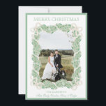 Cartes Pour Fêtes Annuelles Aquarelle Noël Garland Stocking Cinq photos<br><div class="desc">Aquarelle Noël Garland Stocking Vintage Cinq photos Carte de vacances. Cette belle carte photo de Noël présente une guirlande de Noël aquarelle avec des arcs blancs comme cadre pour une photo. Le retour de l'invitation est Noël Stockings avec la guirlande de Noël et arcs. Il est parfait si vous cherchez...</div>