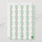 Cartes Pour Fêtes Annuelles Aquarelle Noël Garland & Sucres de canne Photo (Dos)