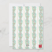 Cartes Pour Fêtes Annuelles Aquarelle Noël Garland, Vaches et bonbons Photo (Dos)