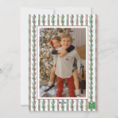 Cartes Pour Fêtes Annuelles Aquarelle Noël Plaid Garland (Dos)