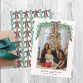 Cartes Pour Fêtes Annuelles Aquarelle Noël Plaid Garland