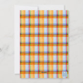 Cartes Pour Fêtes Annuelles Aquarelle Noël Plaid Garland (Dos)
