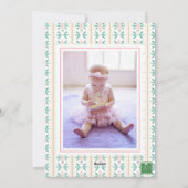 Cartes Pour Fêtes Annuelles Aquarelle Noël rose grand-millénaire photo (Dos)