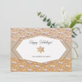 Cartes Pour Fêtes Annuelles Aquarelle Pain d'épices Caramel Tons (Debout devant)