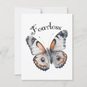 Cartes Pour Fêtes Annuelles Aquarelle papillon sans peur Conception graphique,