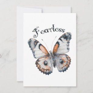 Cartes Pour Fêtes Annuelles Aquarelle papillon sans peur Conception graphique,