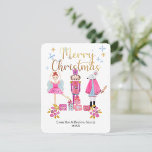 Cartes Pour Fêtes Annuelles Aquarelle Pastel Nutcracker Noël
