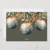 Cartes Pour Fêtes Annuelles Aquarelle photo 2023 (Dos)