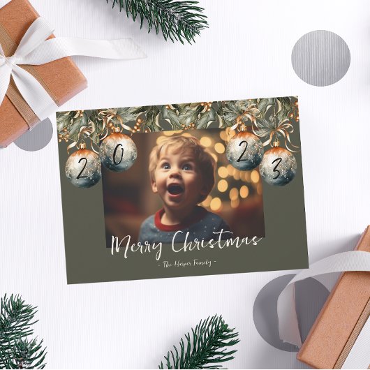 Cartes Pour Fêtes Annuelles Aquarelle photo 2023