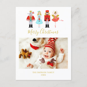 Cartes Pour Fêtes Annuelles Aquarelle photo Noisette de Noël