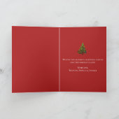 Cartes Pour Fêtes Annuelles Aquarelle Pine Joyeux sapin de Noël (Intérieur)