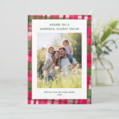 Cartes Pour Fêtes Annuelles Aquarelle Plantée artisanale Noël personnalisé 5 p (Debout devant)