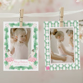 Cartes Pour Fêtes Annuelles Aquarelle rose et vert Noël Ballerinas Photo