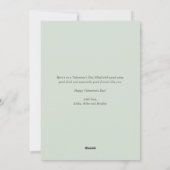 Cartes Pour Fêtes Annuelles Aquarelle Roses et verdure Aimer Saint Valentin (Dos)