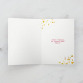 Cartes Pour Fêtes Annuelles Aquarelle rouge et l'or croient | Photo (Intérieur)