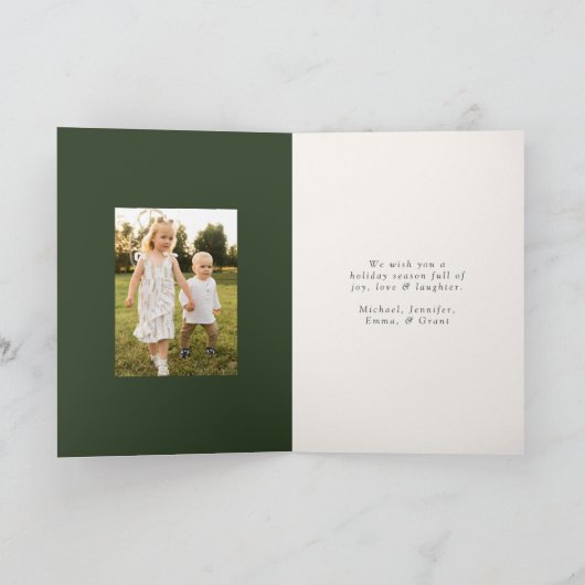 Cartes Pour Fêtes Annuelles Aquarelle rustique Pine Cône Wreath 2 Photo (Intérieur)