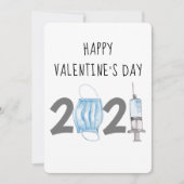 Cartes Pour Fêtes Annuelles Aquarelle Saint Valentin 2021 (Devant)