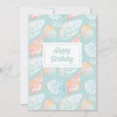 Cartes Pour Fêtes Annuelles Aquarelle Shell Joyeux anniversaire (Devant)