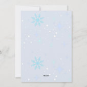 Cartes Pour Fêtes Annuelles Aquarelle Snow Village scène d'hiver (Dos)