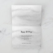 Cartes Pour Fêtes Annuelles Aquarelle Snowy Pine Trees Forêt Hiver Entreprise (Intérieur)