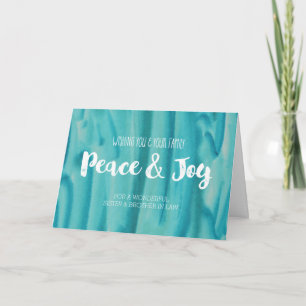 Cartes Pour Fêtes Annuelles Aquarelle Soeur & Frère en Droit Noël