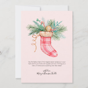 Cartes Pour Fêtes Annuelles Aquarelle Stocker de la verdure farcie Hol de Noël