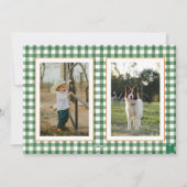 Cartes Pour Fêtes Annuelles Aquarelle Thankgiving Monogram Wreath Photo (Dos)