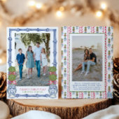 Cartes Pour Fêtes Annuelles Aquarelle Topiary Bamboo Photo