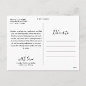 Cartes Pour Fêtes Annuelles Aquarelle verte Bois foncé rustique (Dos)