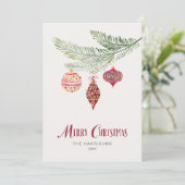 Cartes Pour Fêtes Annuelles Aquarelle Whimsical (Debout devant)