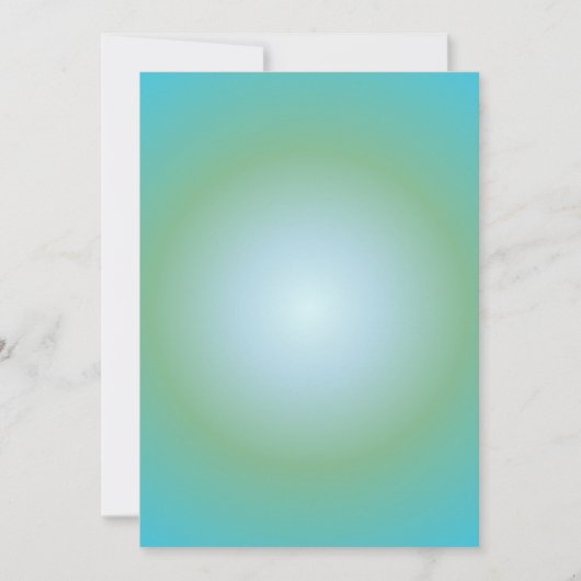 Cartes Pour Fêtes Annuelles Aquarius Aura Gradient Zodiac, Blue Green Gradient (Devant)