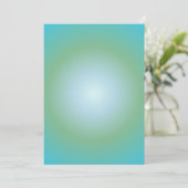 Cartes Pour Fêtes Annuelles Aquarius Aura Gradient Zodiac, Blue Green Gradient (Debout devant)