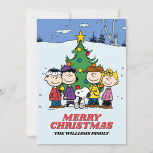 Cartes Pour Fêtes Annuelles Arachides Joyeux Noël Ajouter votre photo et vot