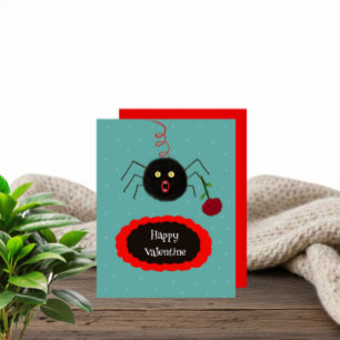 Cartes Pour Fêtes Annuelles Araignée avec rose