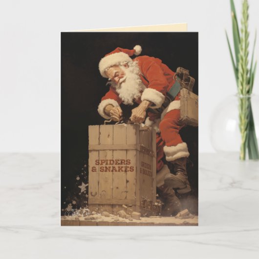 Cartes Pour Fêtes Annuelles Araignées et serpents ! (Devant)